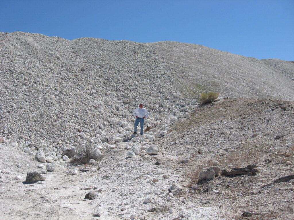 Here I am collecting chalcedony.