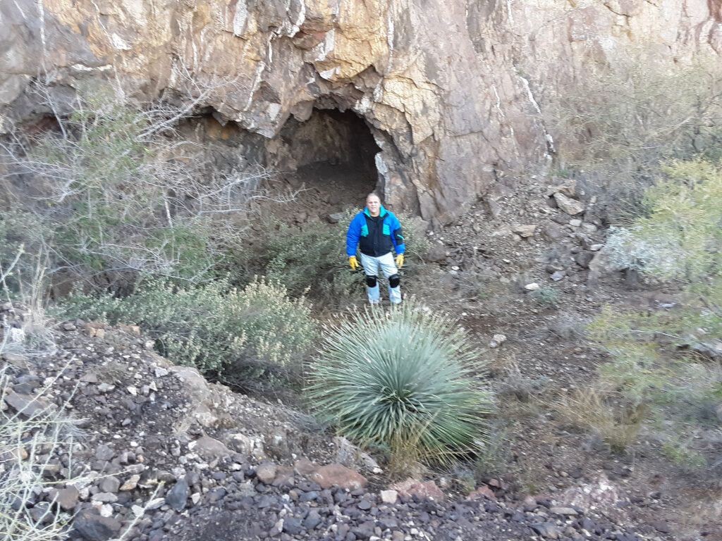 Here I am at the Black Beauty mine.