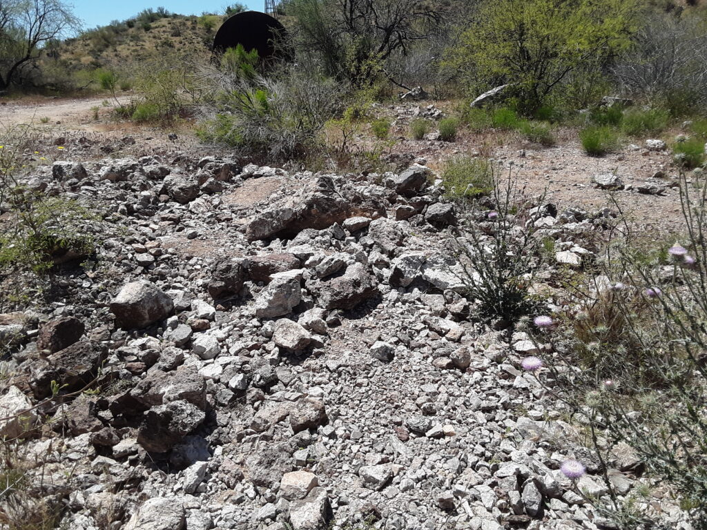 Some rock on the dump.