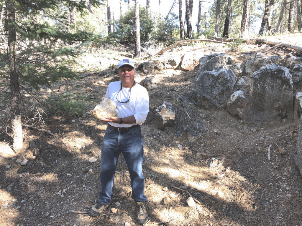 Showing off a large display size specimen of calcite.