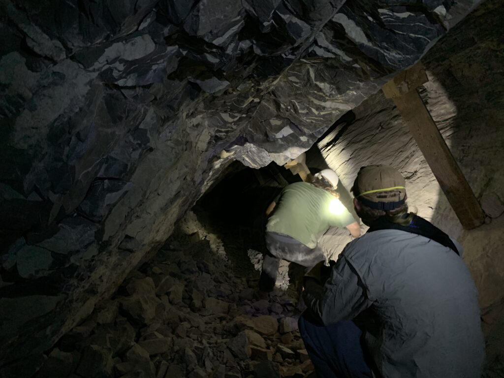 David and Nate going down deeper in the mine.
